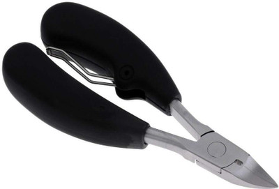 HEZON New Heavy Duty Toenail Clipper Pedicure Tool with Long Handle and Soft Grip