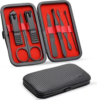 LILA ENTERPRISE 7-Piece Manicure Set – Nail Clippers, Scissors & Grooming Tools in Travel Case
