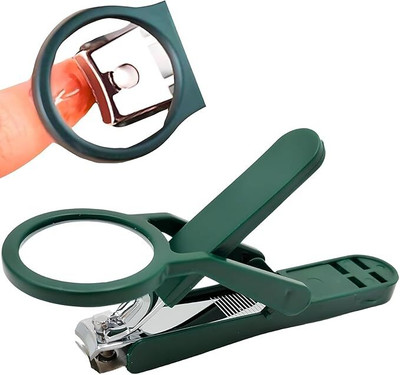 Radhav Mart Magnifying Nail Cutter with 3X Zoom Lens