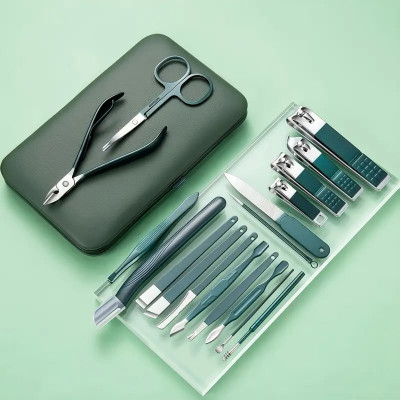 MSNB 18-in-1 Manicure & Pedicure Set Stainless Steel Grooming Kit
