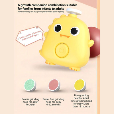 twisoo Electric Baby Nail Trimmer Kit, Gentle Cartoon Nail File and Clipper for Kids