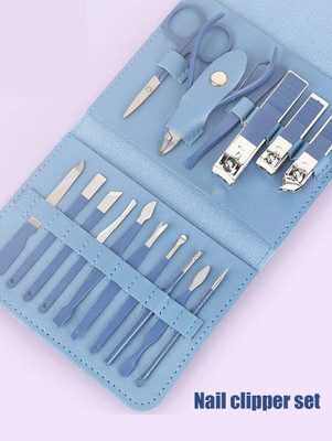 YNV TRADER 16 in 1 Professional Manicure & Pedicure Set Nail Scissor Grooming Kit for Women