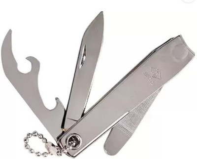 SHARPP Silver & SkyBlue Floral print Nail Cutter Precision at Your Fingertip