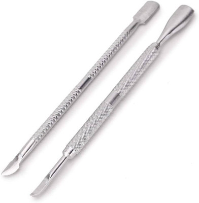 Elecsera Manicure and Pedicure Tool for Fingernail and Dual Ended Cuticle Pusher Set of 2