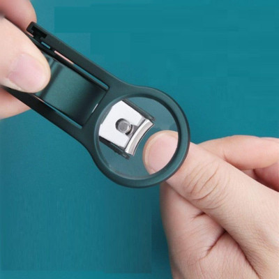 Prime Avtar Anti-Splash Nail Cutter with 3X Magnifying Glass Modern Design,Foldable