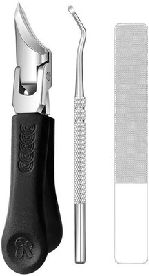 ShoppoStreet Premium Nail Clipper Set with Cuticle Pusher & Nail File | Professional Kit