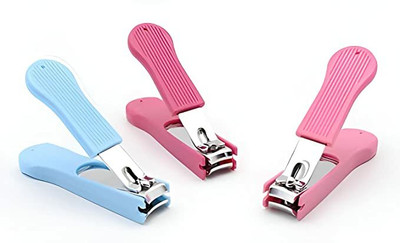 Ligament Sharp Fingernail Clippers Nail Cutter Stainless Steel with Plastic Grip