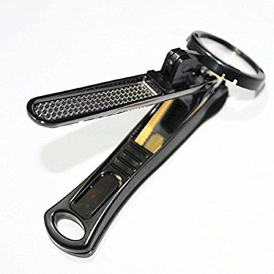 Right Traders Stainless Steel Nail Clipper Cuter with Magnifying Glass (Multi Color)