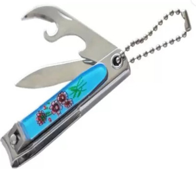 SHARPP Sky-Blue Floral print Nail Cutter Precision at Your Fingertip Durability