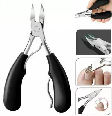 Taxila Professional Nail Clipper Pedicure Tool with Long Handle and Soft Grip