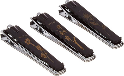 VEGA Nail Clipper Large BLACK -3 PCS