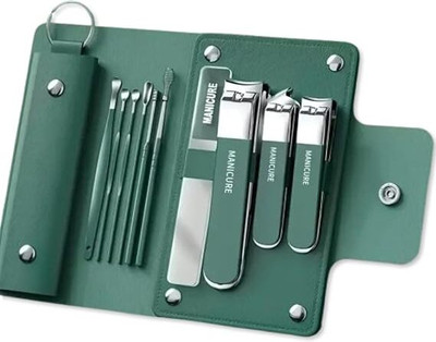 NAKSHT Portable Nail Clipper Set 10 in 1 Professional Manicure Pedicure Kit