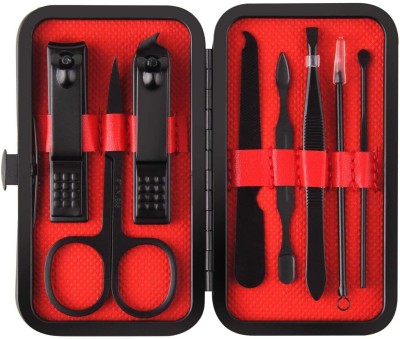 SVULINT 8 in 1 Nail Clipper Kit Manicure Set Pedicure Set Grooming Kit Eyebrow Scissors