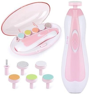 BUNZELLO Baby Nail Trimmer Electric, Safe Baby Nail File Light and 6 Grinding Pads