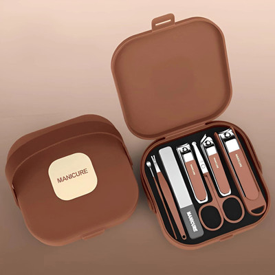 KASHTHBHANAJAN 7 in 1 Nail Grooming Kit Portable Manicure Pedicure Set with Stainless Steel