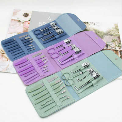 ZESTIFY 16-Piece Professional Manicure and Pedicure Grooming Kit with Case