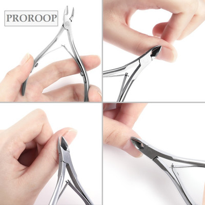 PARAMZA Cutter Nipper with Cuticle Pusher and Remover for Dead Skin Trimmer for Finger