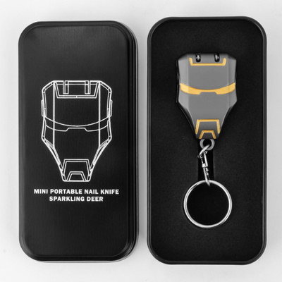 FLOMBIFY Nail Clipper Portable Nail Care Tool with Keychain for Men, Boys & Pets