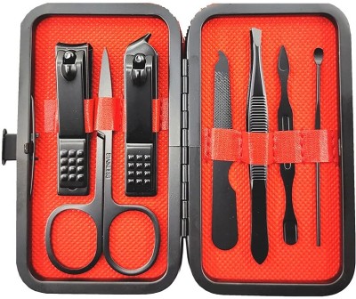 MAHADEV 8 PCS Stainless Steel Manicure Kit Nail Clipper, Pedicure Kit (Multicolor )