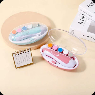 Adnate Electric Baby Nail Trimmer File, Safe Baby Nail File Set with 6 Grinders kit