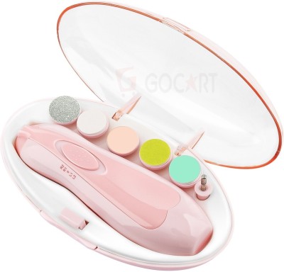 GOCART Baby Nail File with LED Light, Safe Baby Nail Trimmer Clipper - Electric Nail