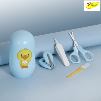 Joy Buzz 4 in 1 Baby Nail Grooming kit with Case for Kids - Blue