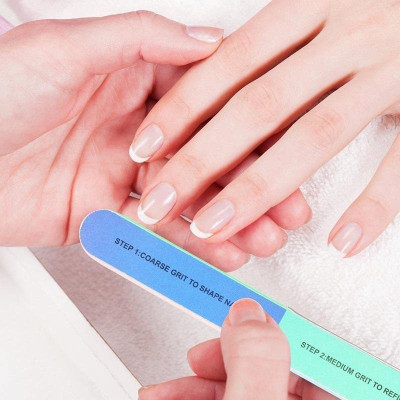 mapperz 7-Sided Nail Buffer, Shiner, Filer for Manicure, Nail Buffer Block for Home(Set of 2)