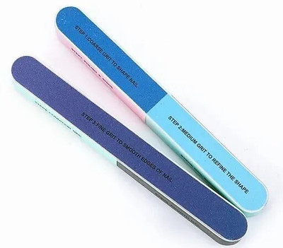 Bikauaa Nail Buffer for Pedicure and Manicure-7 Ways Filer for Nail Repair(Set of 2)