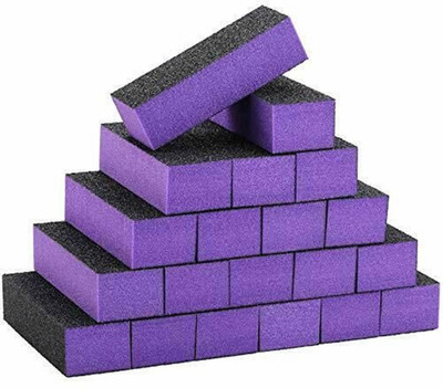 Gleevia 20pc Sanding Buffing Nail Polisher 4 Way Polish Buffer Buffing Block Nail Files(Set of 20)