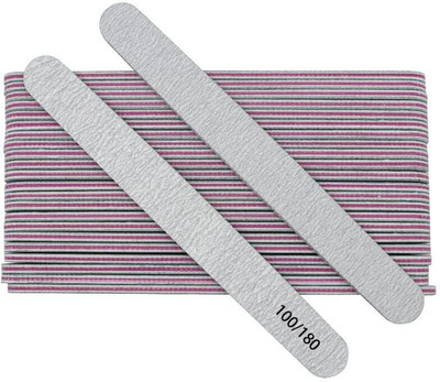 El Syco Professional Nail Files Curved Fingernail Shaper 100/180 Grit Double-Sided(Set of 2)