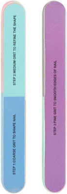 Kandle 7 in 1 Nail File Buffer Shiner Finger Manicure Pedicure Polishing Beauty Tools(Set of 2)