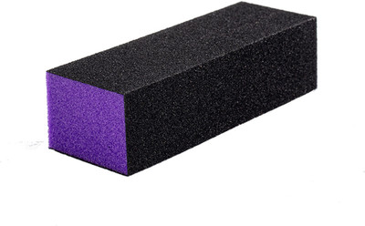 Ikonic Basics 4 Way Ultra Lightweight Manicure Pedicure Acrylic Nail Buffer Block, IKB-708C
