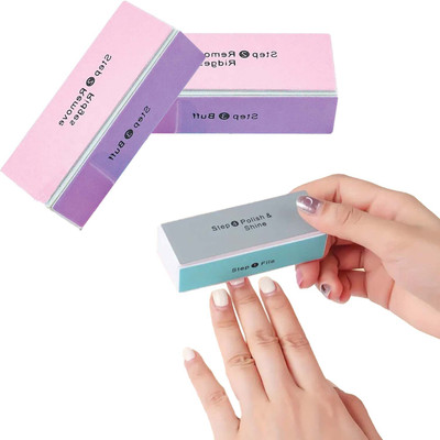 Temperia 4 Way Nail Filer & Buffer - Shaper, Shiner & Scrubber for Smooth, Polished Nails(Set of 2)