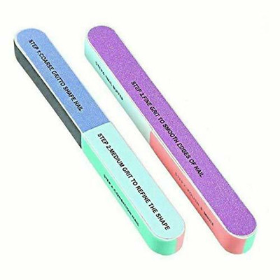 QAUKY 7-Sided Nail Buffer/Shiner/Filer for Manicure Combo of 2(Set of 2)