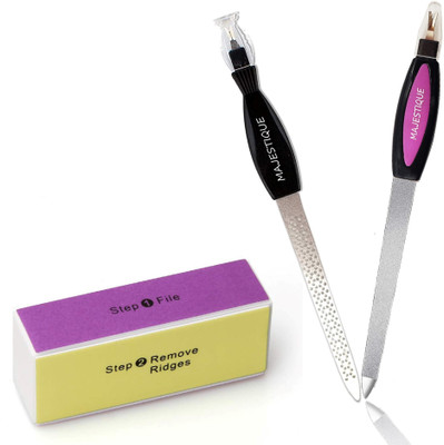 MAJESTIQUE Nail File Buffer Nail File Set Professional File Block Manicure 3 Pcs(Set of 3)