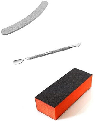 D.B.Z. block buffer 1 nail filer and cuticle cutter(Set of 3)