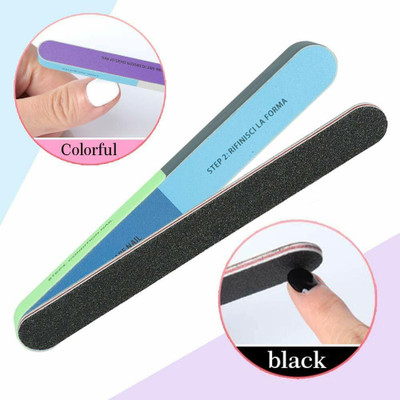 Newvent Nail Filer 7 In 1 Nail Buffer Block For Manicure(Set of 4)