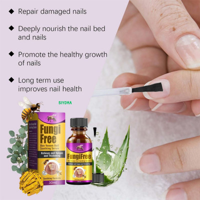 SIYDHA Fungi Free Bee Venom Nail Solution For Stronger And Shinier Nails