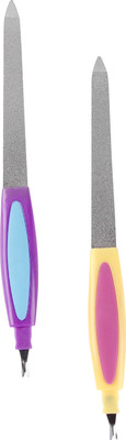 KURVI Professional 2in1 Nail Filer and Cutticle (Set of 2) NF03(Set of 2)