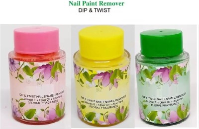 Emijun nail paint remover sponge jar dip and twist combo 3(225 ml)