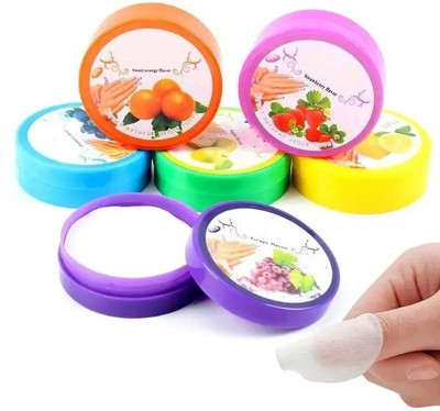 GABBU Nail Polish Remover Wipe Tissue Wet Round Pads Pack Of 6(60 g)