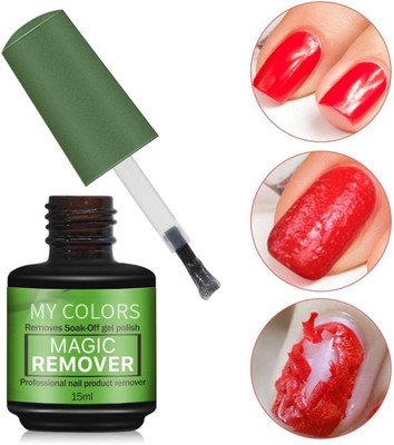 My Colors Magic Remover Gel Nail Polish Remover Within 2-3 Mins Soak Tools(15 ml)
