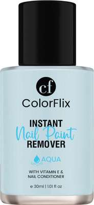 ColorFlix Instant Nail Remover, Aqua Fresh with Vitamin E & Refreshing, Nourishing Care(30 ml)