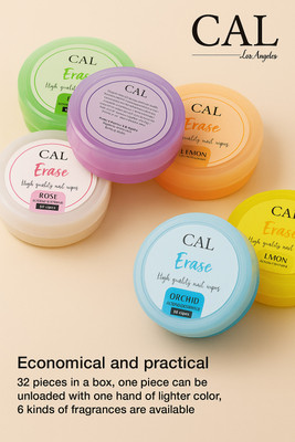 CAL Losangeles ERASE NAIL WIPES PEACH(10 g)