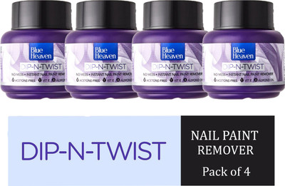 BLUE HEAVEN Dip & Twist Remover 40Ml (Pack of 4)(160 ml)