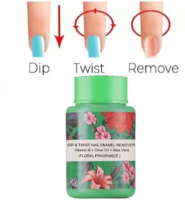 ADJD Instant Nail Paint Remover Dip & Twist Enriched No Harm To Nais(50 g)