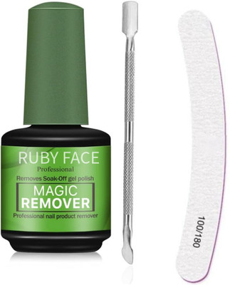 RUBY FACE Gel Nail Polish Remover, Peel off in 3-5 Min, Quick & Easy Removes Gel Nail(15 ml)