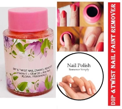 Latixmat Nail Polish Remover Dip and Twist Enamel Remover With Vitamin E & Olive Oil(75 ml)