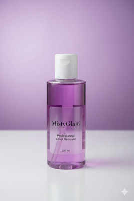 MistyGlam Nail Polish Remover | Acetone-free I 100 ml Color-purple send any color 200 ml(200 g)