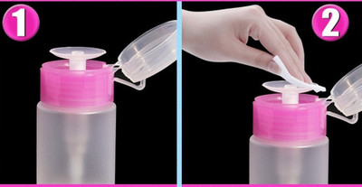 MYYNTI 60 ML Empty Pump Dispenser Bottle, Nail Polish Remover Cleanser Dispenser(60 ml)